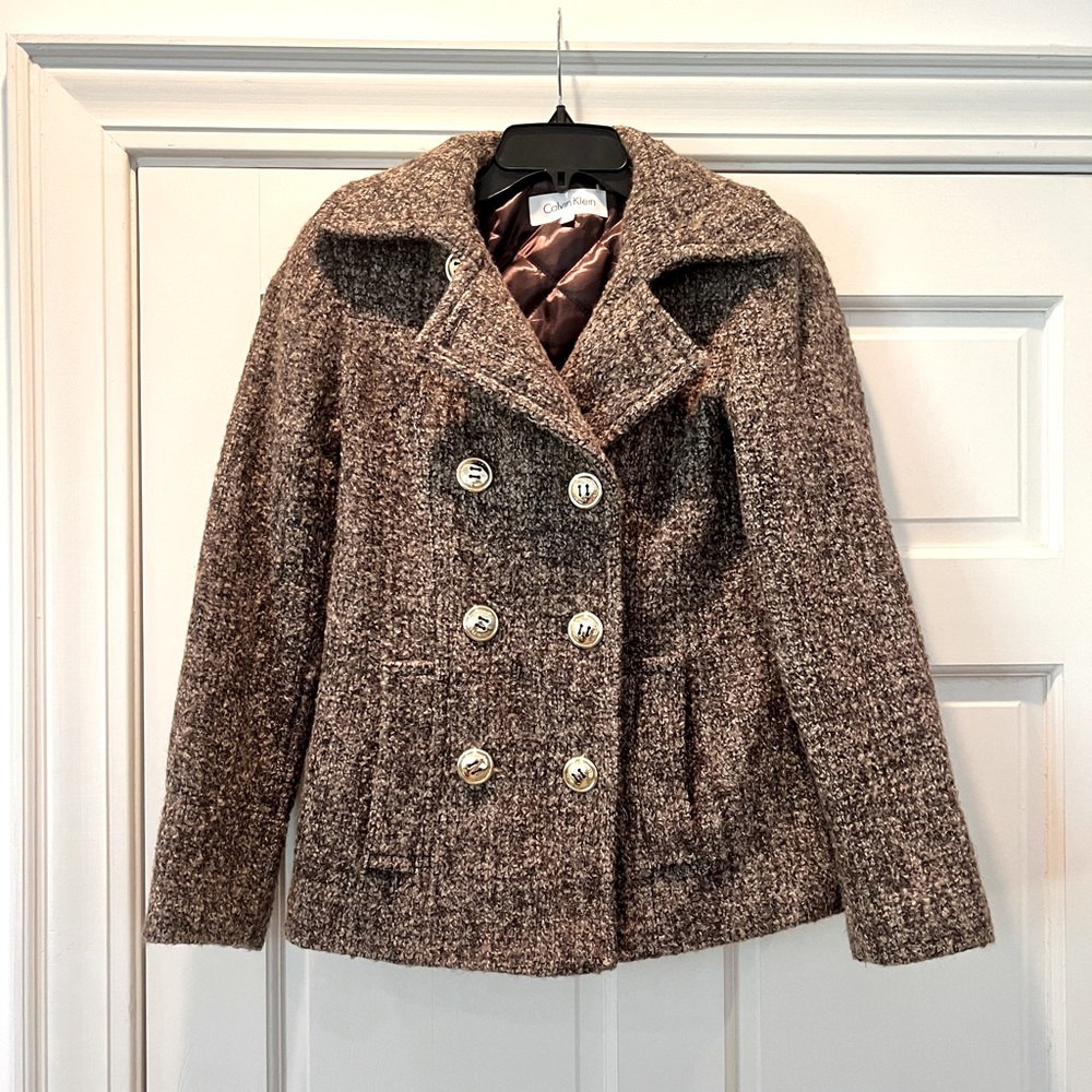 Calvin Klein Tweed Coat